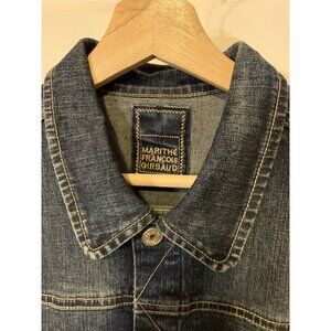 Marithe Francois Girbaud Denim jean‎ Jacket, Blue Women Sz XL